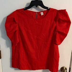 Elegant Red Women's Top